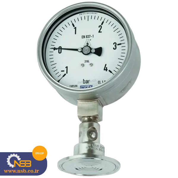 گیج-فشار-با-مهر-و-موم-دیافراگم-نصب-شده-ویکا-WIKA-مدل-DSS22F-طبق-EN-837-1-