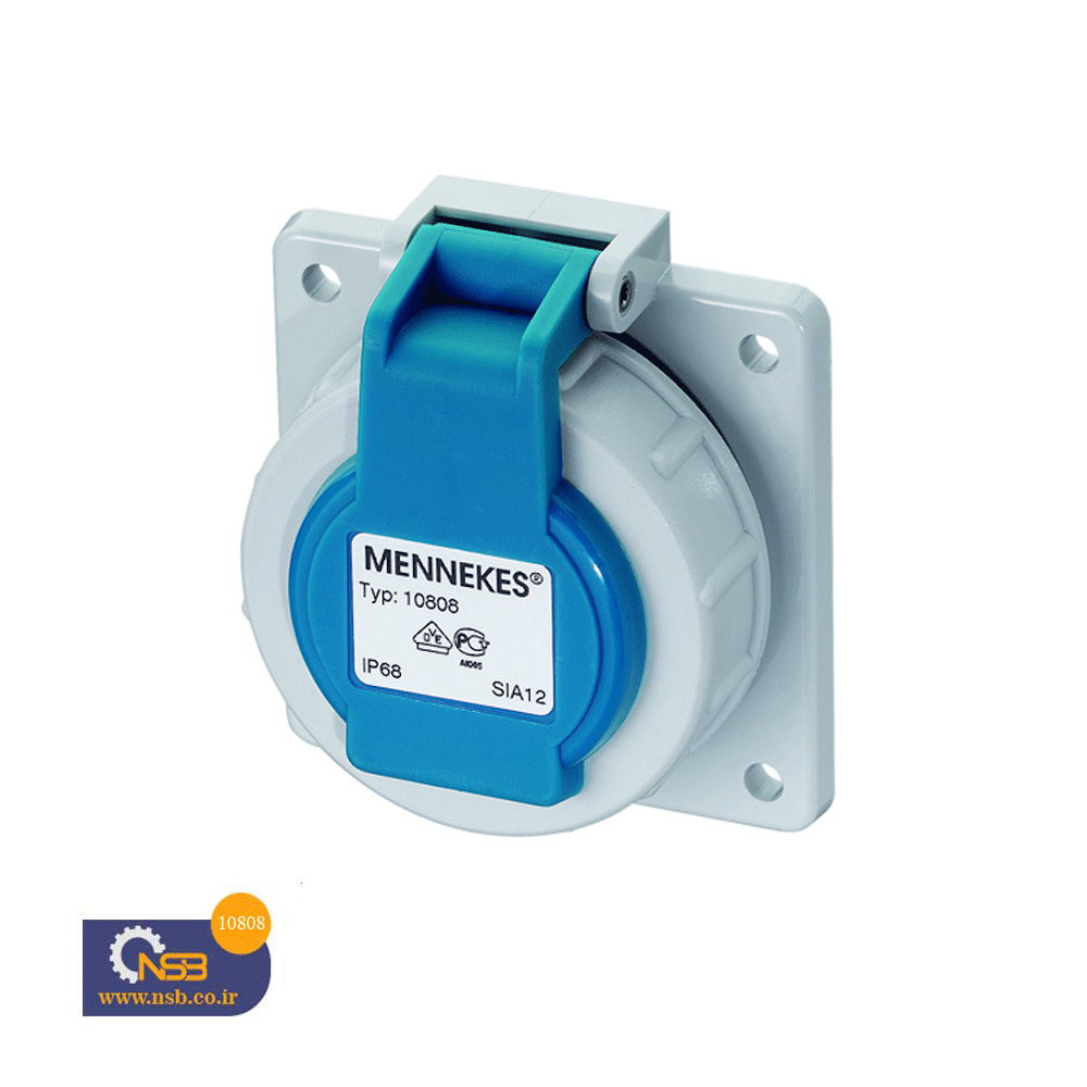 Panel-mounted-receptacle-SCHUKO®---Part-no. 10808 Panel mounted receptacle SCHUKO® - Part no. 10808